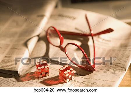 chance, dice, eyeglasses, finance, game, high angle View Large Photo Image Stock Image - chance, dice, eyeglasses, finance, game, high angle. Fotosearch