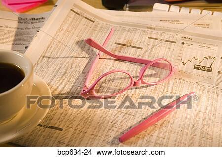 coffee, eyeglasses, finance, high angle, inside View Large Photo Image Picture - coffee, eyeglasses, finance, high angle, inside. Fotosearch