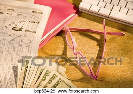 computer, eyeglasses, finance, high angle, inside View Large Photo Image Stock Photography - computer, eyeglasses, finance, high angle, inside. Fotosearch