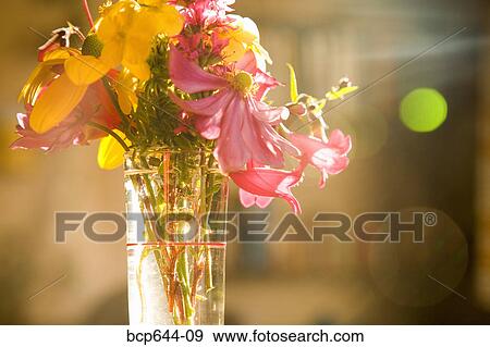 Vase of flowers View Large Photo Image Stock Photo - Vase of flowers. Fotosearch