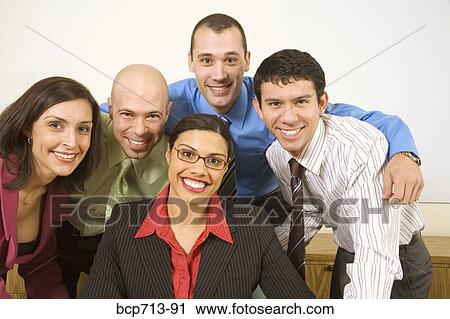 Portrait of businesspeople in office View Large Photo Image Stock Image - Portrait of businesspeople in office. Fotosearch