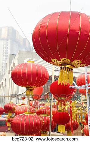 Chinese Lunar New Year decorations in market, Tianjin, China View Large Photo Image Stock Image - Chinese Lunar New Year decorations in market, Tianjin, China. Fotosearch