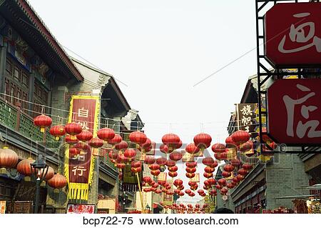 Chinese Lunar New Year decorations, Tianjin, China View Large Photo Image Stock Photography - Chinese Lunar New Year decorations, Tianjin, China. Fotosearch