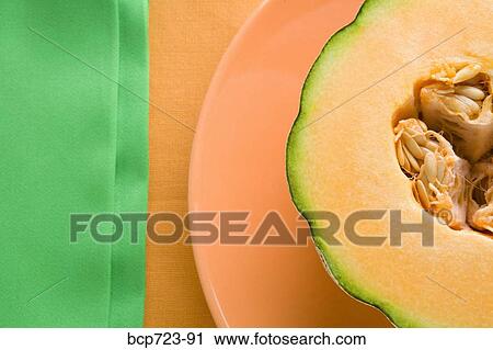 Close up of cantaloupe View Large Photo Image Stock Image - Close up of cantaloupe. Fotosearch