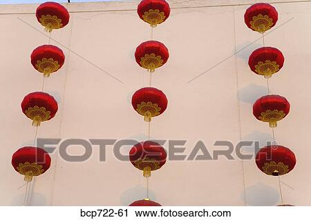 Lanterns on department store for Chinese Lunar New Year, Beijing, China View Large Photo Image Stock Image - Lanterns on department store for Chinese Lunar New Year, Beijing, China. Fotosearch