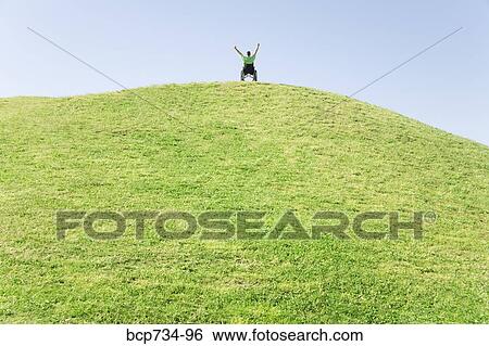Person in wheelchair on top of hill View Large Photo Image Stock Photograph - Person in wheelchair on top of hill. Fotosearch