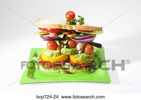 Veggie sandwich View Large Photo Image Picture - Veggie sandwich. Fotosearch