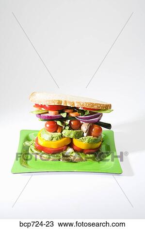 Veggie sandwich View Large Photo Image Stock Image - Veggie sandwich. Fotosearch