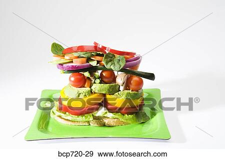 Stock Photo - Veggie sandwich. Fotosearch
