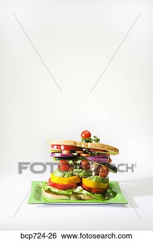 Veggie sandwich View Large Photo Image Stock Photograph - Veggie sandwich. Fotosearch