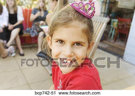 Girl wearing tiara View Large Photo Image Stock Image - Girl wearing tiara. Fotosearch