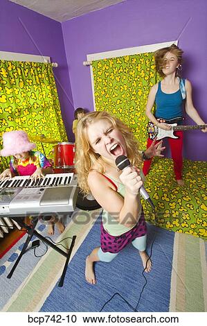 Kids playing instruments in band View Large Photo Image Stock Image - Kids playing instruments in band. Fotosearch