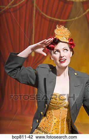 Woman wearing military jacket and saluting View Large Photo Image Stock Image - Woman wearing military jacket and saluting. Fotosearch