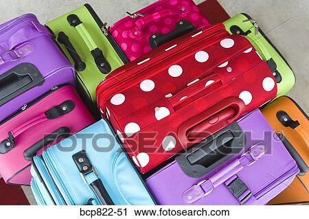 Assorted colorful suitcases View Large Photo Image Stock Image - Assorted colorful suitcases. Fotosearch