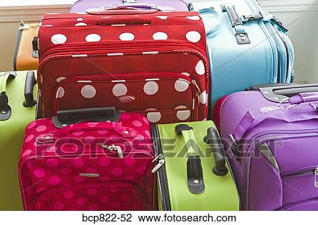 Assorted colorful suitcases View Large Photo Image Stock Image - Assorted colorful suitcases. Fotosearch