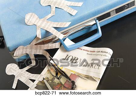 Paper dolls, briefcase and employment section of newspaper View Large Photo Image Stock Image - Paper dolls, briefcase and employment section of newspaper. Fotosearch