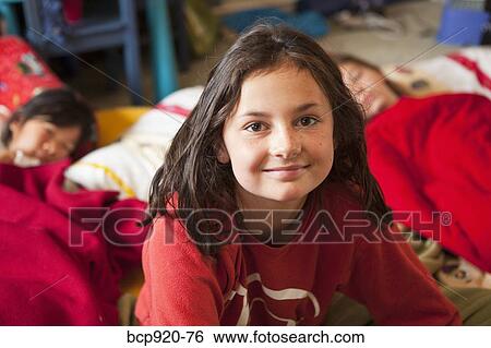 Children at sleepover View Large Photo Image Stock Photograph - Children at sleepover. Fotosearch
