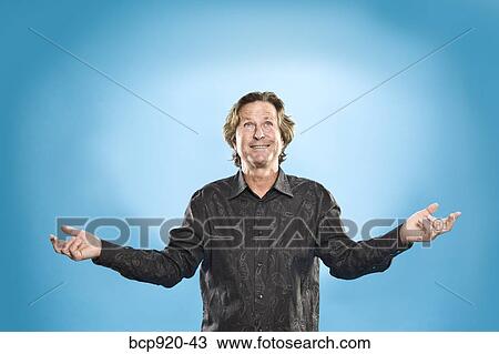Man with spread hands View Large Photo Image Stock Image - Man with spread hands. Fotosearch