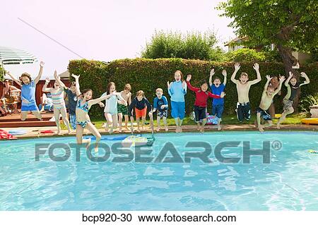 Stock Image - Pool party. Fotosearch
