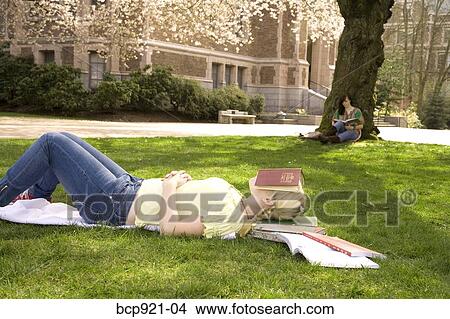 Teen girl on college campus View Large Photo Image Picture - Teen girl on college campus. Fotosearch