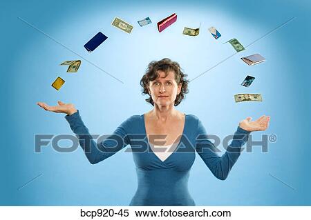 Woman juggling financial items View Large Photo Image Stock Photography - Woman juggling financial items. Fotosearch