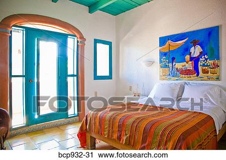 bedroom in mexico resort View Large Photo Image Stock Image - bedroom in mexico resort. Fotosearch