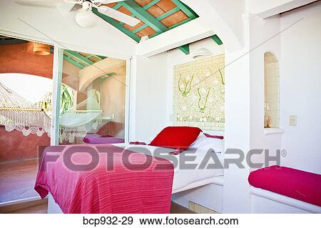 bedroom in mexico resort View Large Photo Image Stock Photo - bedroom in mexico resort. Fotosearch