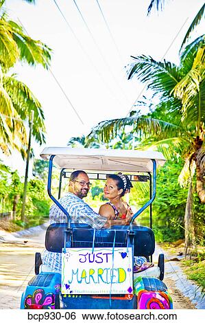 Stock Photograph - Couple on honeymoon in mexico. Fotosearch