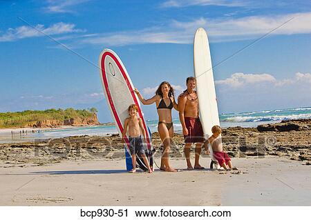 family with surboards on beach in mexico View Large Photo Image Stock Image - family with surboards on beach in mexico. Fotosearch