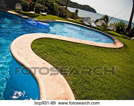 Stock Photo - pool in mexico resort. Fotosearch