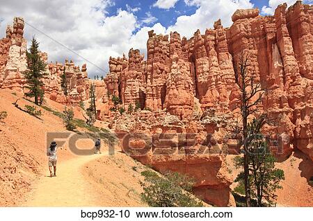 tourists in bryce canyon, utah View Large Photo Image Stock Image - tourists in bryce canyon, utah. Fotosearch