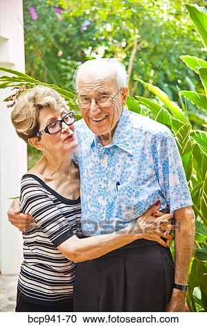 portrait of senior couple outdoors View Large Photo Image Stock Image - portrait of senior couple outdoors. Fotosearch