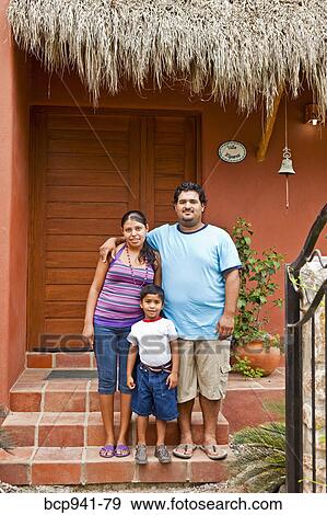 portrait of young mexican family View Large Photo Image Stock Photo - portrait of young mexican family. Fotosearch