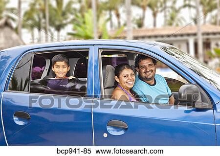 young mexican family in car View Large Photo Image Stock Photography - young mexican family in car. Fotosearch