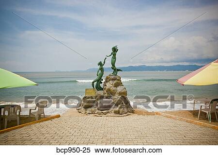 mermaid scupture at beach in barra de navidad, jalisco, mexico View Large Photo Image Stock Photography - mermaid scupture at beach in barra de navidad, jalisco, mexico. Fotosearch