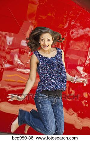 Stock Photograph - portrait of teen girl. Fotosearch