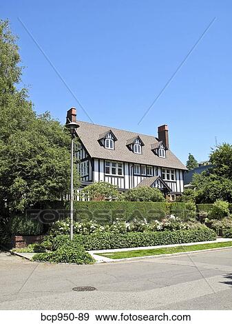 Stock Photo - tudor style house. Fotosearch