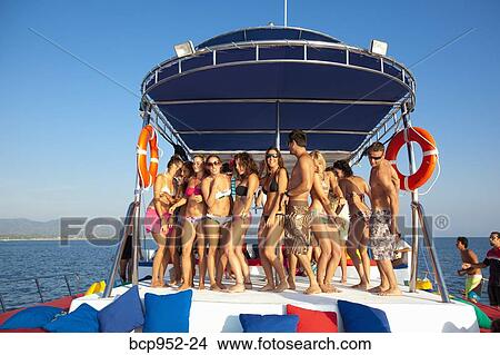 young people partying on yacht View Large Photo Image Picture - young people partying on yacht. Fotosearch