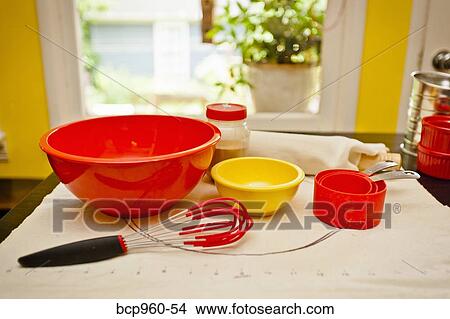 Kitchen tools ready for baking View Large Photo Image Picture - Kitchen tools ready for baking. Fotosearch