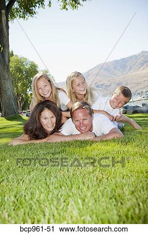 Outdoor portrait of family of five View Large Photo Image Stock Image - Outdoor portrait of family of five. Fotosearch