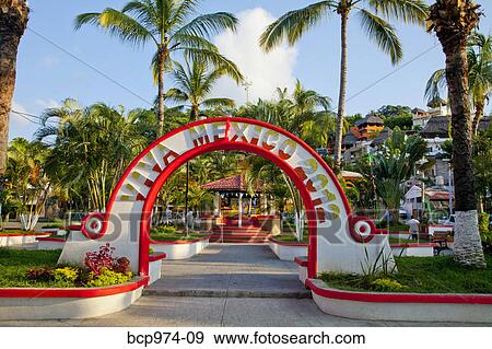 Arch in Sayulita View Large Photo Image Stock Photo - Arch in Sayulita. Fotosearch