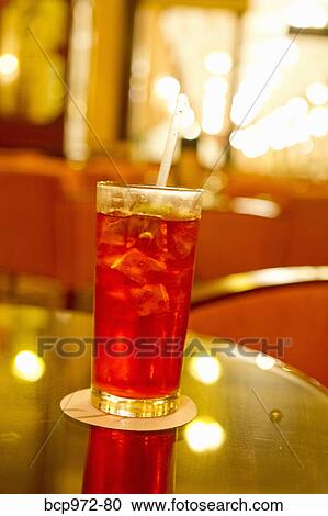 Colorful drink on table in restaurant View Large Photo Image Stock Image - Colorful drink on table in restaurant. Fotosearch