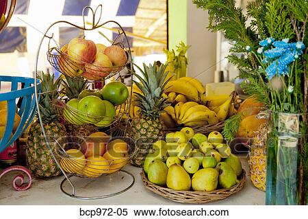 Fruit arrangement on counter View Large Photo Image Stock Photography - Fruit arrangement on counter. Fotosearch