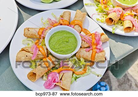 Plates of mexican food View Large Photo Image Stock Photo - Plates of mexican food. Fotosearch