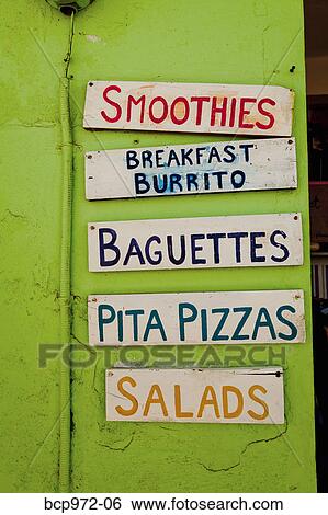 Rustic caf signs View Large Photo Image Stock Photograph - Rustic caf signs. Fotosearch