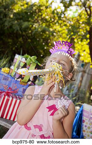 Young girl in birthday party outfit View Large Photo Image Stock Image - Young girl in birthday party outfit. Fotosearch