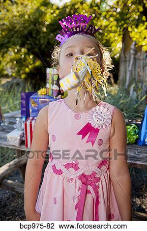 Young girl in birthday party outfit View Large Photo Image Stock Image - Young girl in birthday party outfit. Fotosearch
