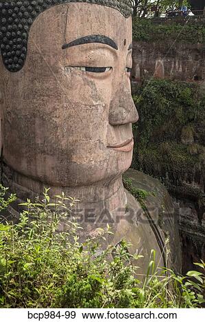"Close of up the Leshan giant Buddha, Sichuan province, China" View Large Photo Image Stock Photo - "Close of up the Leshan giant Buddha, Sichuan province, China". Fotosearch