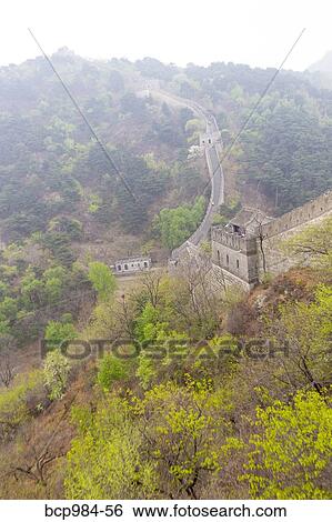 "Great Wall of China snaking across a mountain landscape at Mutianyu, Huairou, China" View Large Photo Image Stock Photograph - "Great Wall of China snaking across a mountain landscape at Mutianyu, Huairou, China". Fotosearch