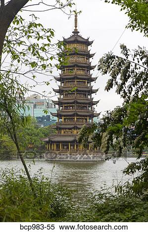 "Pagoda in Guilin Lake, China" View Large Photo Image Stock Photography - "Pagoda in Guilin Lake, China". Fotosearch